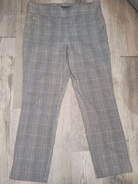Gray Plaid Dress Pants